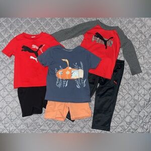 Lot of 6 (3 Outfits) Primarily Puma size 2T